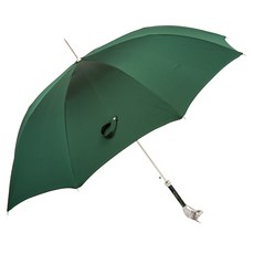 PASOTTI 男士奢華圓點銀牛珍珠綠自動傘 MX0PCN9K57VPV