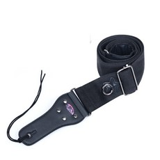 多種花紋吉他背帶 08 黑色 升級版含2個彈片, 1個