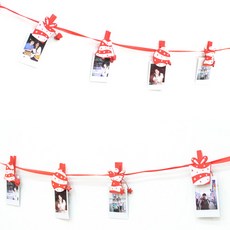 PARTYHAE 聖誕造型木夾掛旗, 混合顏色