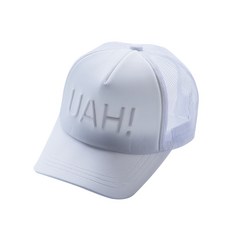 UAH 高週波標誌太陽眼鏡掛孔運動帽, 白色