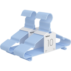 ROI Life 防滑家用掛鉤式衣架 40cm, 藍色, 20個