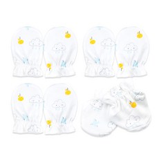 OYBY 竹纖維雙面手套 3入+腳套