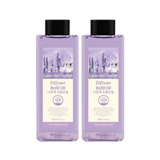 THE HERB SHOP 擴香補充瓶 薰衣草與棉花, 200ml, 2瓶