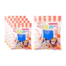 이오 유아용 클레이 5p, 파랑, 50g
