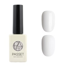 PASSET 凝膠指甲油, 純淨白, 10ml, 1個