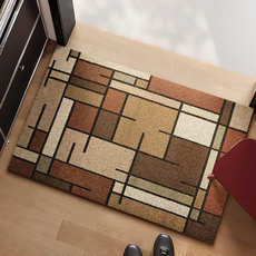 엘라라 발판 현관 미끄럼방지 코일 매트, 몬드리안-D, 1개