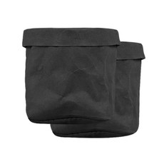 Market Gamsung牛皮紙袋 15*15cm, 黑色的, 2個