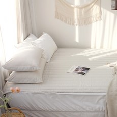 CHOUETTROOM 素色綁帶床墊, 米色