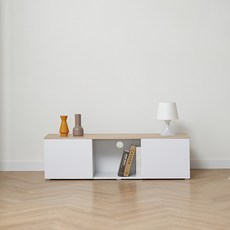 제우스가구 마인 1200 양문거실장, 매플화이트