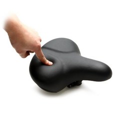 寬大柔軟的自行車坐墊 CL-765, 黑色, 1個