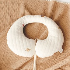 마롤로뜨 유아용 100수 누빔 유모차 카시트 목쿠션, 메이플토리