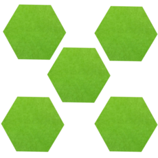 Narin Narae 室內牆面佈告欄 通知板 裝飾 1組, 5個, 水果綠