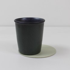 DALSOGEUM 韓國製 陶瓷 紙杯 設計 水杯 180ml, 1個, 綠色