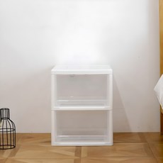 bonohouse Max 透明抽屜櫃 2層, 1個, 透明