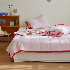 maatila Ribbon Cake系列泡泡紗雙面夏季薄被, Raspberry Candy