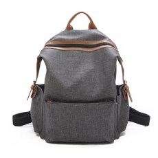 JH Company 復古風格後背包, 灰色