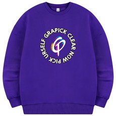 圖案圓圈長袖大學T PMA_0006