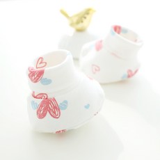 moms nature 幼兒用四季雙面40支純棉腳套 2入