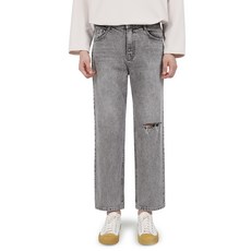 DAKUANG 男款刷破水洗牛仔褲 D07G8_pj3001