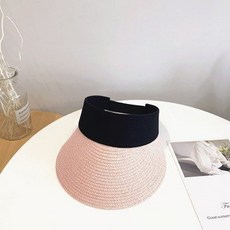 마더브띠 여성용 캐주얼 밀짚패턴 썬캡