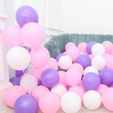 P&B UNITY 標準圓形氣球 25cm 100入, 05薰衣草色調, 1個