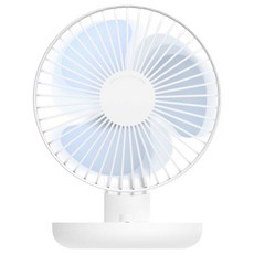 RUHEM 迷你充電式桌面微風風扇, RF3000S, 白色的