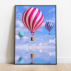 Play about DIY傑作圖40 x 50厘米, 雲和熱氣球 (MG023)