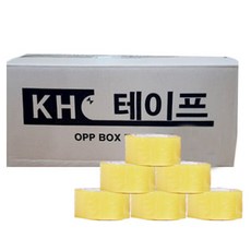 KH 박스테이프 48mm x 50m, 투명, 6개