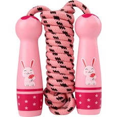 可愛卡通兒童跳繩, 粉紅兔, 1條