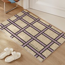 더자카 패턴 PVC 미끄럼 방지 코일 매트 60 x 40 cm, B타입, 1개