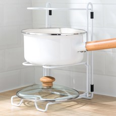 3層鍋具收納架 YT_RA476, 白色的, 3段