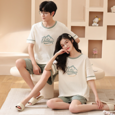 피어니스트 남성용 캐주얼 러블리 홈웨어 잠옷 상하 세트