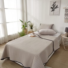 柔軟被墊枕頭套組, 淺褐色