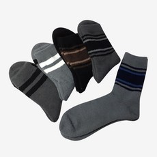 트라이 남성용 탁텔 링글 수면양말 5종 세트