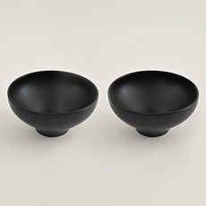 에라토 다담 도자기 면기, 스톤블랙, 2개