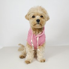 Grooming Dog 狗狗透氣針織連帽T恤, 1個, 粉紅色