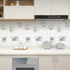 Anuro 廚房磁磚防油汙貼紙 C107, 1個