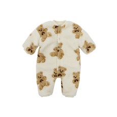 베베나인 신생아 뽀글이우주복