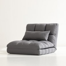 IWABI 舒適 折疊式 生活防水 布藝 沙發床, 深灰色