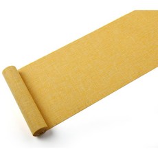 Allnine Ahop 亞麻防潑水桌旗, 黃色, 40 x 210 cm