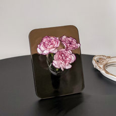 Teribo 迷你相框型壓克力花瓶, 半透明灰色