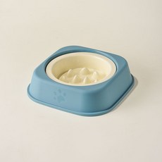 PASTEL PET 寵物霧面防噎食碗 S, 藍色, 1個