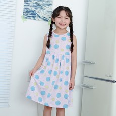 mabellechouchou 女童涼感透氣漂亮無袖洋裝