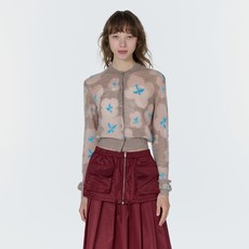 쥬시쥬디 J헤어리 플라 워니트 가디건 JYKT621A