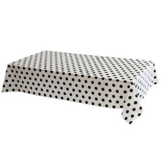POTEGAR 黑色圓點圖案一次性餐桌布, 5個, 1件