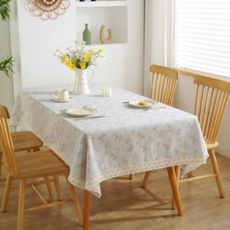 미니모 레이스 린넨 식탁보, B타입, 1개, 150 x 220cm
