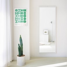 에이스홈 코코 사각 와이드 벽걸이 전신거울 L MA020, 화이트, 벽걸이형