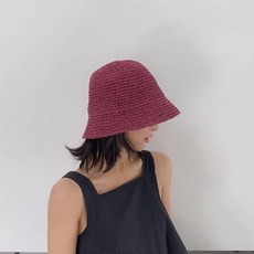 라온투유 라탄 벙거지 여름 모자