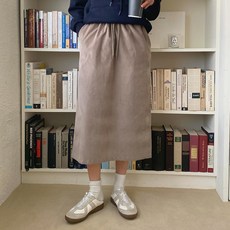 단하루 블리넨 밴딩 리본 롱 스커트 cpsk4934k2a