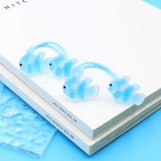 비단길 피쉬링 반투명 물고기 머리끈 2p
